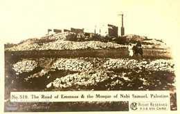 PALESTINE  ISRAEL  BRITISH OFFICIAL PHOTOGRAPH POSTCARD NABI SAMUEL NEAR JERUSALEM 1918  JUDAICA WW1 NO. 519 - Palestine