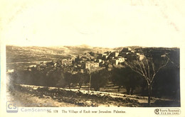 PALESTINE  ISRAEL  BRITISH OFFICIAL PHOTOGRAPH POSTCARD VILLAGE OF ENAB NEAR JERUSALEM 1918  JUDAICA WW1 NO. 178 - Palestine