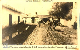 PALESTINE  ISRAEL  BRITISH OFFICIAL PHOTOGRAPH POSTCARD MAIN STREET JERICHO 1918  JUDAICA WW1 NO. 172 - Palestine