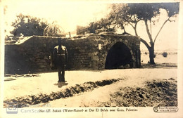 PALESTINE  ISRAEL  BRITISH OFFICIAL PHOTOGRAPH POSTCARD DER EL BELAH NEAR GAZA 1918  JUDAICA WW1 NO. 127 - Palestine