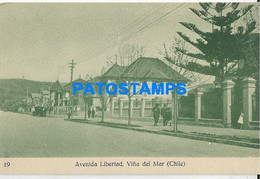 183255 CHILE VIÑA DEL MAR AVENIDA LIBERTAD POSTAL POSTCARD - Chili