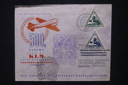 PAYS BAS - Enveloppe Souvenir Du 500ème Vol Pays/Bas / Indes Neérlandaises, Aller/retour En 1937 - L 119023 - Postal History