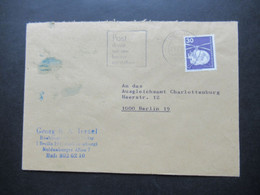Berlin (West) 1977 Freimarken Industrie U. Technik Nr.497 EFUmschlag Georg R.A. Israel Rechtsanwalt (Judaika) - Cartas