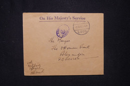 LEVANT ANGLAIS - Enveloppe En FM Pour Alexandria En 1940 Avec Cachet De Censure- L 119035 - Levant Britannique