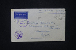 LEVANT ANGLAIS - Enveloppe En FM Pour Alexandria En 1942 Avec Cachet De Censure- L 119036 - Brits-Levant