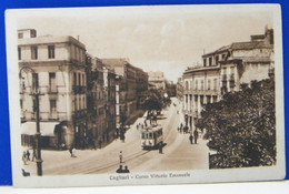 (C) CAGLIARI  - CORSO VITTORIO EMANUELE, ANIMATA - VIAGGIATA - Cagliari