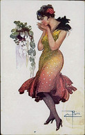 BISI SIGNED 1910s POSTCARD - WOMAN  (3069) - Autres & Non Classés
