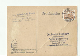 BERLIN GS 1950 - Postkaarten - Gebruikt