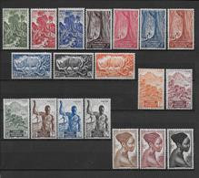 AEF  - 1947 - SERIE COMPLETE - YVERT N° 208/226 * MLH (PLUSIEURS ** MNH) - COTE = 25+ EURO - Unused Stamps
