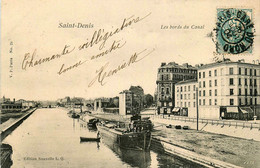 St Denis * Les Bords Du Canal * Péniche Batellerie - Saint Denis