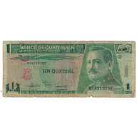 Billet, Guatemala, 1 Quetzal, 1992, 1992-02-14, KM:73d, TB - Guatemala