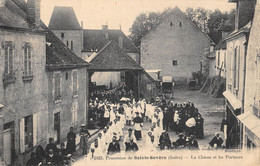 CPA 36 PROCESSION DE SAINTE SEVERE LA CHASSE ET LES PORTEURS - Otros & Sin Clasificación