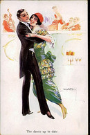 USABAL SIGNED 1910s POSTCARD - THE DANCE UP TO DATE / COUPLE - N.1332 (3075) - Usabal