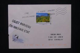 FRANCE - Griffe " Objet Parvenu En Mauvais état " Sur Enveloppe Pour Echirolles En 2011  - L 119045 - Ramppost