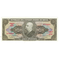 Billet, Brésil, 5 Cruzeiros, KM:176d, SUP+ - Brésil