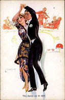 USABAL SIGNED 1910s POSTCARD - THE DANCE UP TO DATE / COUPLE - N.1333 (3076) - Usabal