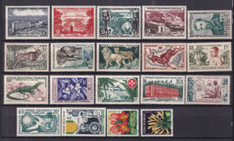 AEF  - 1950/1958 - SERIE COMPLETE - YVERT N° 227/245 ** MNH - COTE = 51 EURO - Neufs