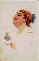 USABAL SIGNED 1910s POSTCARD - WOMAN & PERFUM - N.314/1 (3082) - Usabal