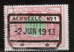 Chemins De Fer TR 40, Obliteration Centrale Nette AERSEELE NO 1, Superbe,  R.RARE - 1895-1913