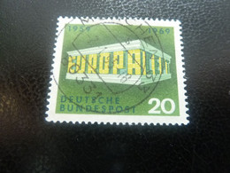 Deutsche Bundespost - Europa - Val 20 - Vert Et Jaune - Oblitéré - Année 1969 - - 1969