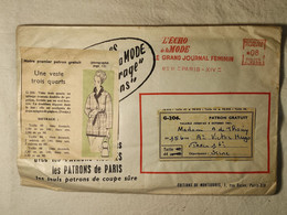 Ancien Patron De La Revue "L'ECHO DE LA MODE" De 1961 - Taille 44 - N°G206 - Une Veste Trois Quarts - Patrons