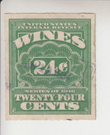Verenigde Staten Fiskale Zegel Scott-cataloog Wines RE70 - Revenues