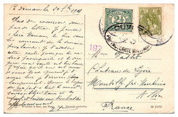 Pays Bas - Censure Sur Carte Postale - Marcophilie