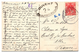 Pays Bas - Censure Sur Carte Postale - Poststempel