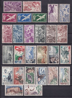 AOF - POSTE AERIENNE COMPLETE ! YVERT N° 1/28 ** MNH (SAUF SERIE 5/10 TCHAD AU RHIN SANS GOMME) - COTE = 181 EUR. - Nuevos