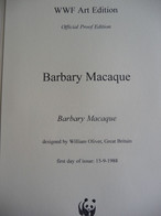 (WWF) ALGERIE - 1988 WWF * BARBARY MACAQUE *  Official Proof Edition Set - Verzamelingen & Reeksen