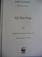 (WWF) FIJI - 1988 * WWF * FIJI TREE FROG *  Official Proof Edition Set - Lots & Serien