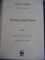 (WWF) MALI - 1986  * WWF * WESTERN GIANT ELAND *  Official Proof Edition Set - Collections, Lots & Series