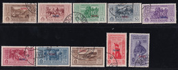 1932 Garibaldi Serie Cpl. Sass. 17/26 Usato Buone Centrature - Egeo (Patmo)