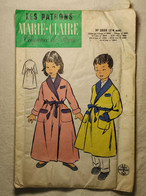 Ancien Patron De La Revue "MARIE CLAIRE" Des Années 60 - Taille 2 à 4ans - N°2858 - Une Robe De Chambre - Cartamodelli