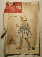 Ancien Patron De La Revue "MARIE CLAIRE" Des Années 60 - Taille 2 à 4ans - N°2920 - Une Petite Robe - Patrones