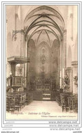 LOMPREZ ..-- WELLIN ..-- Intérieur De L' Eglise . 1908 Vers CHANLY (Melle Eva SCHROEDER ) . Voir Verso . - Wellin