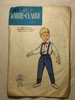 Ancien Patron De La Revue "MARIE CLAIRE" Des Années 60 - Taille 2 à 4 Ans - N°6843 - Chemise Et Pantalon - Patterns