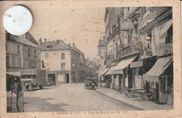 37 - Très Belle Carte Postale Ancienne  De   LOCHES   Place Du Marché Au Blé - Loches