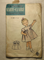 Ancien Patron De La Revue "MARIE CLAIRE" Des Années 60 - Taille 1 à 2 Ans - N°2929 - Petite Robe - Patrones