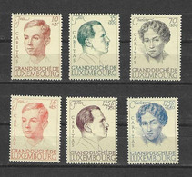Luxemburg 1939 - Mi 333 - 338 Caritas Großherzogin Charlotte + Prinzgemahl Félix + Henri - POSTFRISCH - Ongebruikt