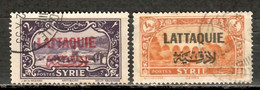 LATTAQUIE 1931---N°9 & 11---OBL VOIR SCAN - Used Stamps