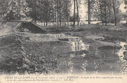 CPA 37 VOUVRAY LA DIGUE DE LA CISSE EMPORTEE CRUES DE LA LOIRE - Autres & Non Classés