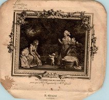 Dessus Boîte De Baptême Ancienne E. Girard à Poitiers Baptism Louise Dessus Cofanetto Battesimo 16,7 Cm X 17,6 Cm B.E - Autres & Non Classés