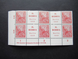DDR **  II. Debria Zusammendruck 10er Einheit Mit Druckvermerk / DV - Unused Stamps