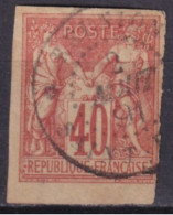 COLONIES GENERALES  - SAGE - 1891 YVERT N°27 OBLITERE REUNION ! - COTE = 45 EUR - Sage