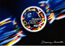 France 1998  - Carte Postale Souvenir  Ttb** " France 1998 Champion Du Monde, élection Du Timbre 1998 " - Documents De La Poste