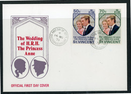 St. VincentFDC 1973 Princess Anne's Wedding - St.Vincent (...-1979)