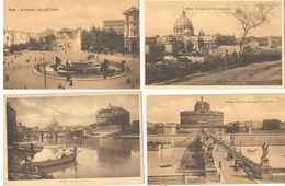 LOTTO DI 4 CARTOLINE Di ROMA (FP NON VIAGGIATE) - Collections & Lots