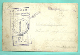 Foto-kaart Van Sennelager Bei Paderborn Met Stempel ZIVILGEFANGENENLAGER Naar IXELLES / BRUXELLES - Prisoners