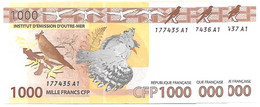 IEOM : Nlle CALEDONIE, TAHITI ,WALLIS  Nouveaux  Billets De 1000 Francs 2014 ,1 ère  émission,Lot De 3  NEUFS - Territorios Francés Del Pacífico (1992-...)